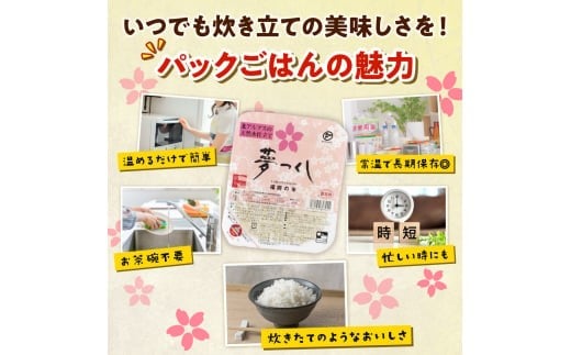 福岡県産「夢つくし」無菌パックご飯（48パック） ZX02