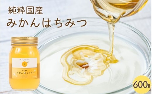 【純粋国産】和歌山県産みかんはちみつ600g【2026年7月中旬～2026年7月下旬頃に発送】/蜂蜜 みかん ホットケーキ パンケーキ ヨーグルト【TM55】【TM92073-tec508B】