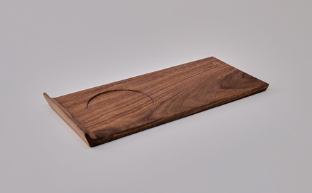 カフェトレイ 3点セット ウォールナット パープルハート 栃 ソーサー トレー 天然無垢材