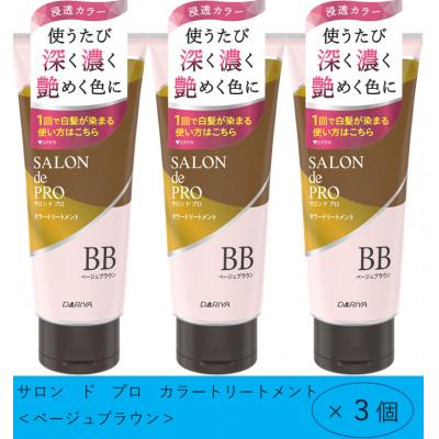 ふるさと納税 稲沢市 ダリヤ　サロン　ド　プロ　カラートリートメント《ベージュブラウン》3個セット