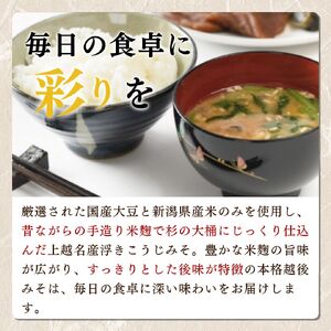 味噌 一途 ・ 越後みそ 4ケ入セット みそ 調味料 浮き麹味噌 浮きこうじ味噌 吟醸みそ 国産大豆 セット 新潟 上越