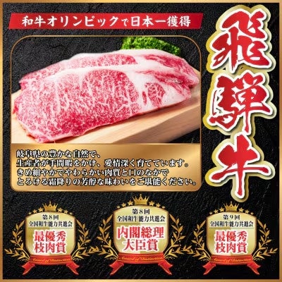 飛騨牛　厳選カルビ・赤身(焼肉・BBQ用)　計1.2kg(各300g×2)　黒毛和牛　小分け【配送不可地域：離島】