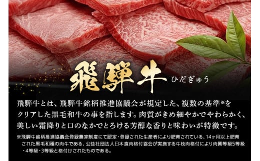 461. 配送日指定可能「A5等級 飛騨牛 焼肉用 モモ 500g」冷蔵配送 150日先まで先行予約可能 バーベキュー BBQ 黒毛和牛 2人前 3人前
