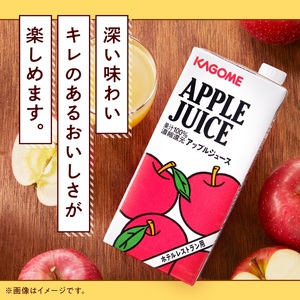 カゴメ アップルジュース ホテルレストラン用 1L 紙パック 6本入 [h172]
