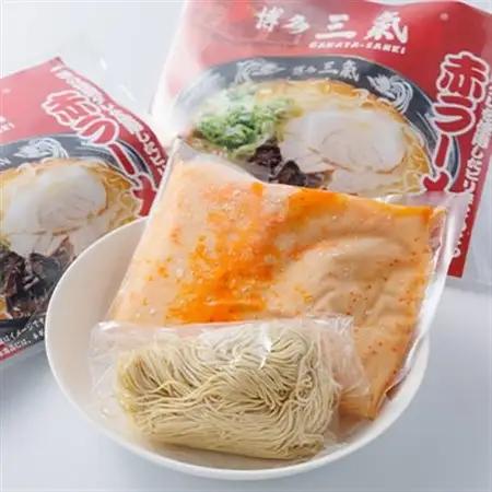 とんこつラーメン博多三氣　赤　3食セット_麺 ラーメン  らーめん 拉麺_【配送不可地域：離島】【1494097】