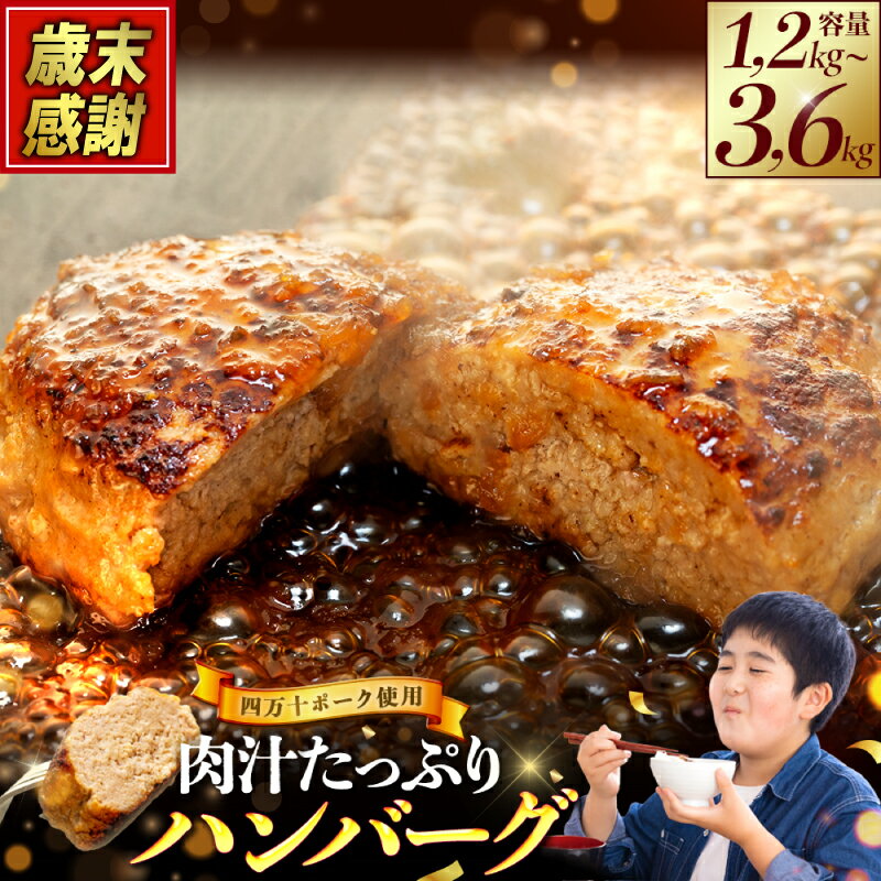 【ふるさと納税】 【 歳末感謝 】 ハンバーグ 発送月が選べる 四万十ポーク 入り 200g x 6個 12個18個 ジューシー 肉汁 ブランド 豚 冷凍 おかず 手軽 お弁当 つまみ 夕食 ご飯 ディナー 贈り物 ギフト ポーク 高知県 須崎市 須崎の恵み ふるさと納税