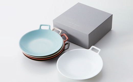 【美濃焼】 miyama. TOTTE-PLATE (トッテプレート) プレートL 5色組 瑞浪市 / ミヤマプランニング 食器 皿 [AZCM075]