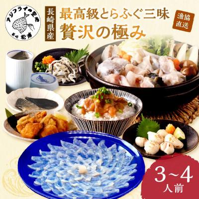ふるさと納税 松浦市 漁協直送 とらふぐ三昧贅沢の極み3〜4人前