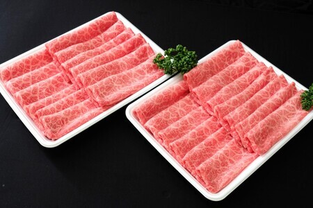 【12カ月定期便】佐賀牛 食べ比べ 肩ローススライス500g＋モモスライス500g【佐賀牛 霜降り肉 赤身 もも肉 ロース肉 サシ すき焼き しゃぶしゃぶ 焼きしゃぶ やわらか 美味しい ブランド肉】
