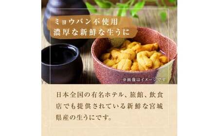 生うに 160g（80g×2）塩水 宮城県産 生ウニ 雲丹 うに ウニ