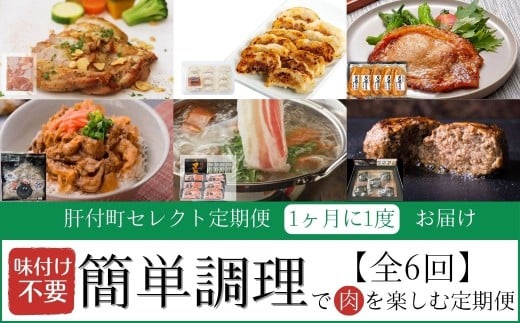 ＜定期便・全6回＞肝付町セレクト定期便《簡単調理で肉を楽しむ定期便B》
