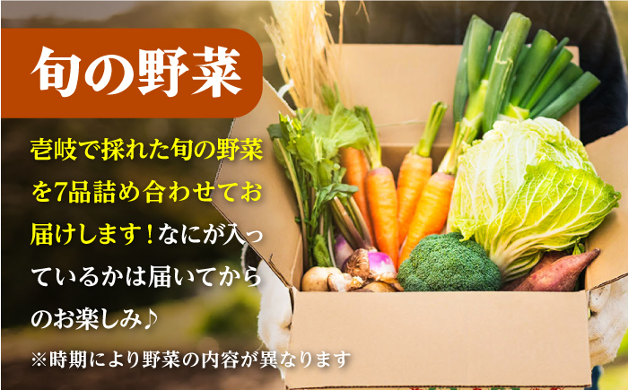 【全6回定期便】《A4～A5ランク》壱岐牛と旬の野菜定期便《壱岐市》【壱岐市農業協同組合】 [JBO078] 《A4～A5ランク》肉 黒毛和牛 野菜 旬 詰め合わせ 贅沢 BBQ 150000円 15