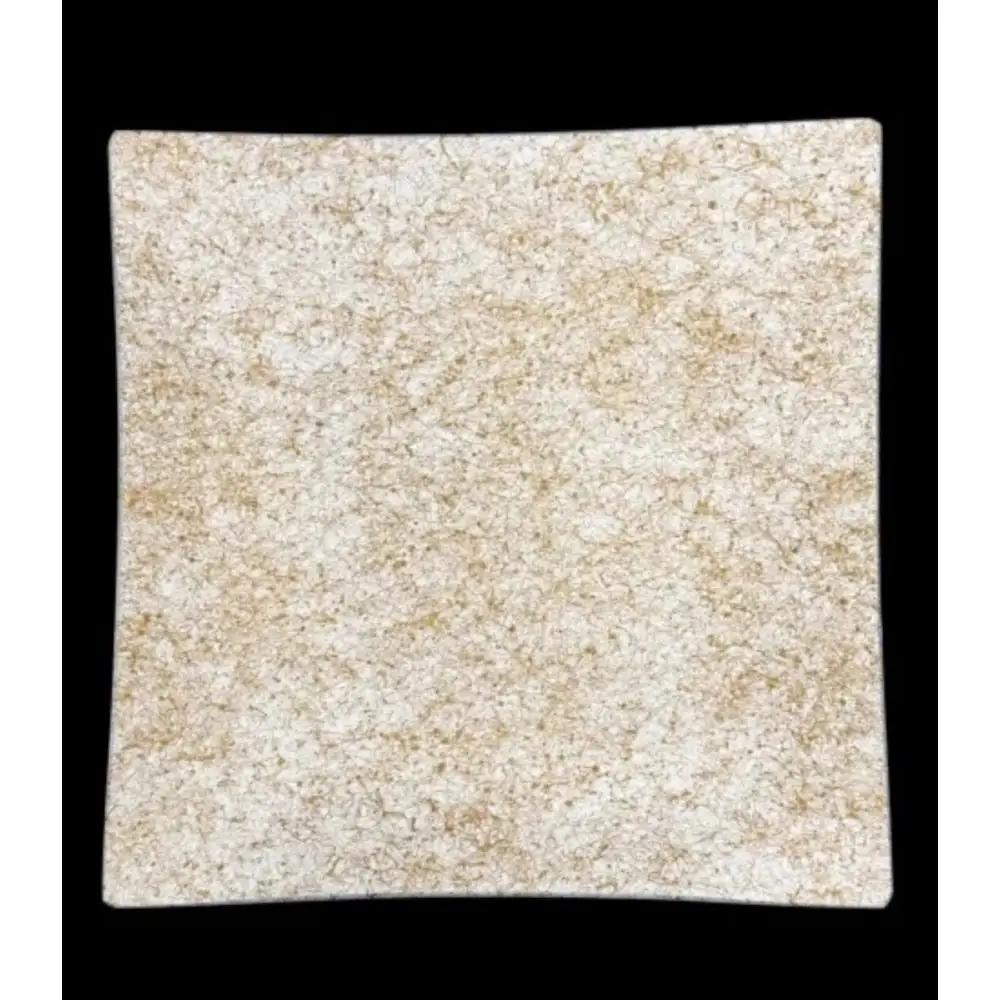 波スクエアプレート S 乱糸(マット仕上げ)純白［NF84］