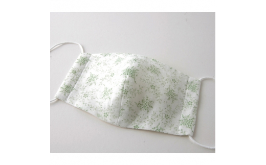 
立体マスク 大人用(ミニフラワー・ビターライム) 5枚セット【1112236】
