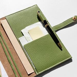 maf pinto (マフ ピント) 手帳カバー A5サイズ グリーンティー ADRIA LINE レザー 本革 日本製