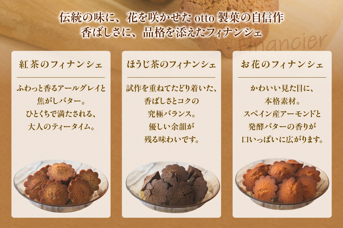 otto製菓謹製 ぷっくりまんまるマドレーヌアソート18個