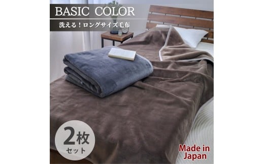 【2枚組】スーパーロングサイズ 洗える ふんわり軽量毛布 色アソート NM-1422-2P-ST