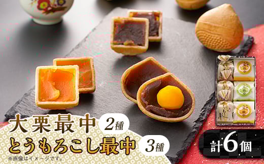
            秋留の大栗最中　秋川のとうもろこし最中　詰め合わせ(6個入)＜お茶ぞっぺの中島屋(あきる野の匠)＞【1509243】
          