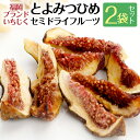 【ふるさと納税】福岡ブランドいちじく！ とよみつひめ セミドライフルーツ 2個セット 合計60g 福岡県産 果物 フルーツ おやつ 無添加 送料無料 [F4452]