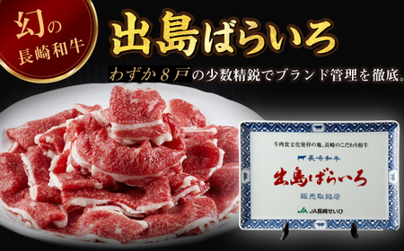 【全3回定期便】【日本一の和牛】長崎和牛 出島ばらいろ 切り落とし（モモ、バラ、カタのいずれか）400g×2 計800g  【合同会社　肉のマルシン】[RCI017]