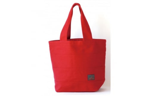 三河木綿刺子織バッグ　sasicco トート40　(赤)【1411340】
