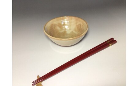 萩焼 ご飯 茶碗 知明作