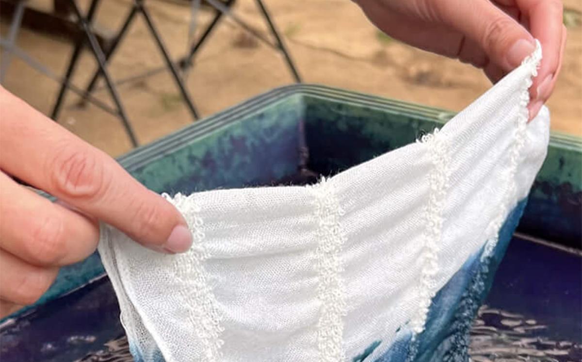 型染め体験 体験チケット 10,000円分【 ぷにの家 】【 茨城県 つくば市 体験 チケット 染物 藍染 草木染 型染め 自然 古民家 SDGs 染料 季節 四季 体験型 夏休み 春休み GW 子供