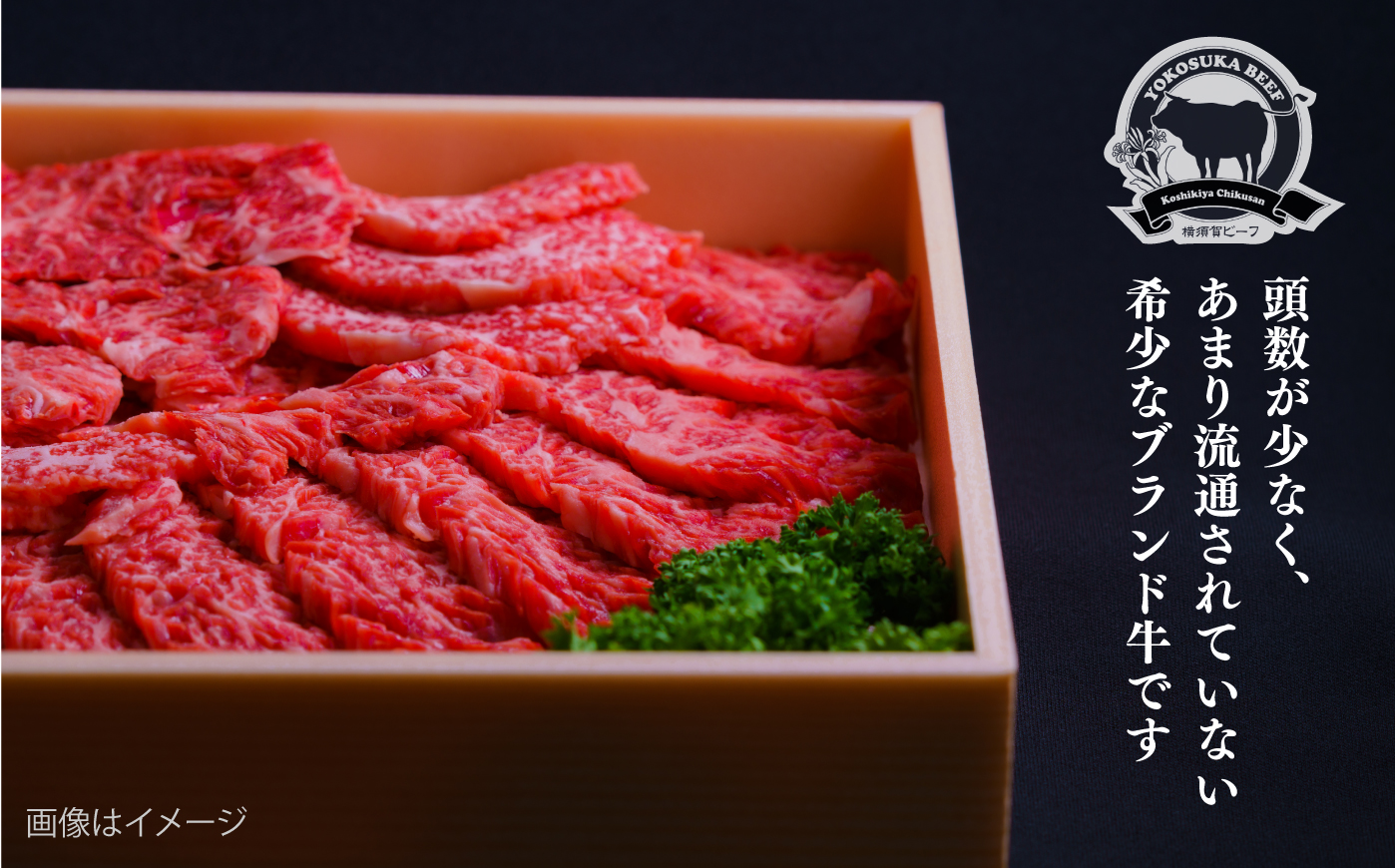【数量限定20セット】横須賀ビーフ 焼き肉用 約450g 【ヨコスカマルシェ・koshikiya（株）】 [AKGO009]