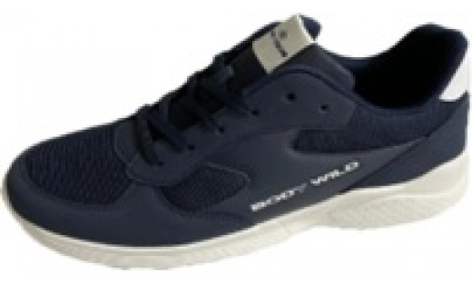 「BODY WILD」婦人用　スニーカー　 BLS 5575　（ネイビー／23.0cm）