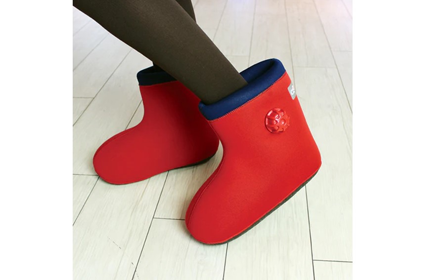 クロッツやわらか湯たんぽ 足用タイプ 底あり(レッド/Sサイズ)_2640R-1