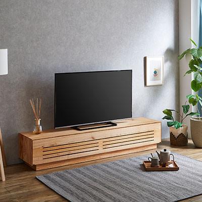 ふるさと納税 大川市 テレビ台 ルーチェ センダン無垢【サイズ:幅154-204cm、カラー:センダン無垢】 |  | 01