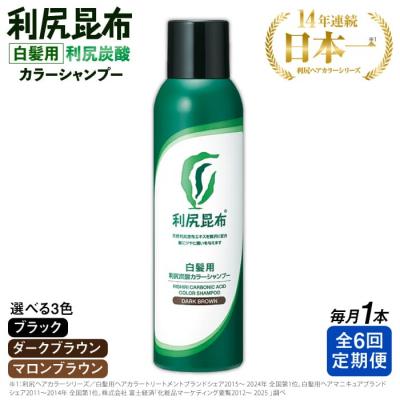 ふるさと納税 糸島市 【全6回定期便】[白髪用]利尻炭酸カラーシャンプー 株式会社ピュール[AZA049]