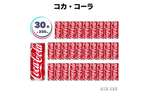 コカ・コーラ 250ml×30本 1ケース 缶