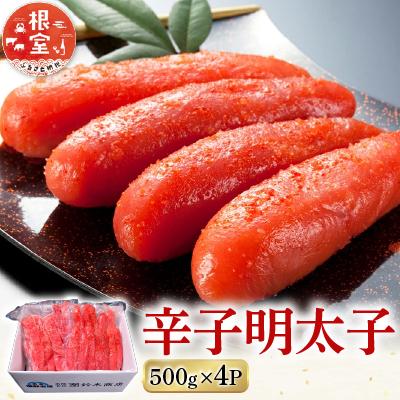 ふるさと納税 根室市 辛子明太子500g×4P(計2kg) B-14006