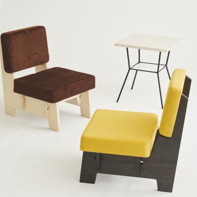 ふるさと納税 海南市 和歌山県海南市　高品質な一人掛け組み立てソファ　コーデュロイベージュ(フレームブラック) |  | 02