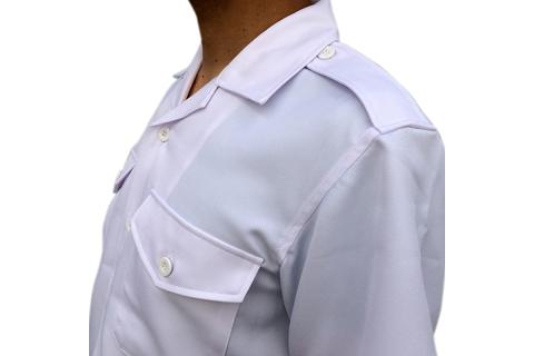 【船員服】半袖開襟パイロットシャツ LLサイズ ku091-049-ll-r