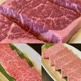 地元が誇るブランド和牛・千屋牛をはじめ、美味しい肉を取り揃えてお待ちしています。（写真は千屋牛）