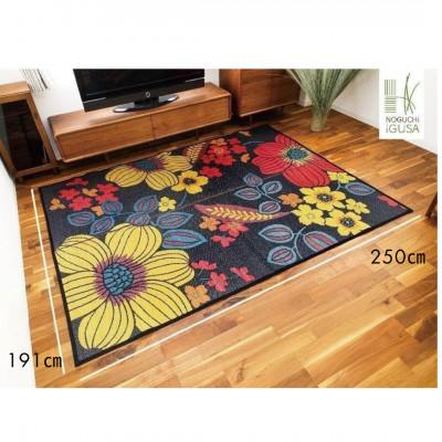 ふるさと納税 柳川市 い草 ラグ  華の恵みふっくら仕上げ《ブラウン》　191cm×250cm |  | 02