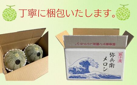 銚子産 アムスメロン  3玉(1玉約1.8〜2.0kg未満)  弥兵衛のアムスメロン メロン 糖度16度 メロン メロン