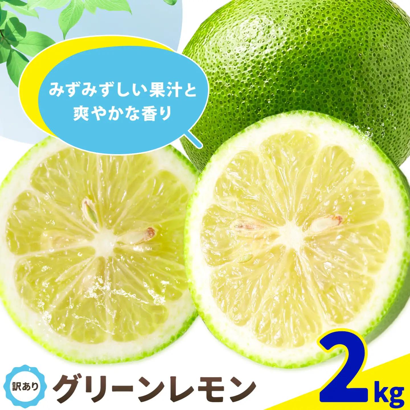 訳あり グリーンレモン 山本農園 2kg