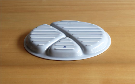 【白山陶器】【仕切り皿】Yトレイ(大) グレイ 2枚セット 食器 皿 【波佐見焼】 [TA99]