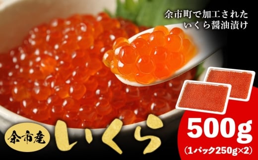 余市産 いくら 500g 北海道産 冷凍 鮭いくら 冷凍いくら いくら醤油漬け 化粧箱 贈り物 ギフト 秋鮭 秋鮭の卵 とろける食感 はじける食感 北海道 余市町 