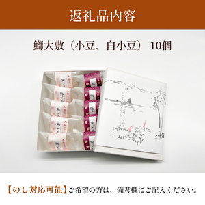 井上菓子舗 手作り最中 鰤大敷 10個