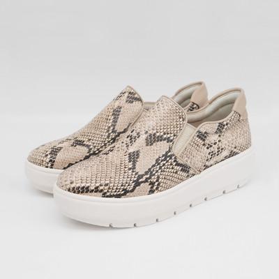 ふるさと納税 八潮市 【婦人靴/スリッポンスニーカー】マタニティケア用　パイソン　22.0cm