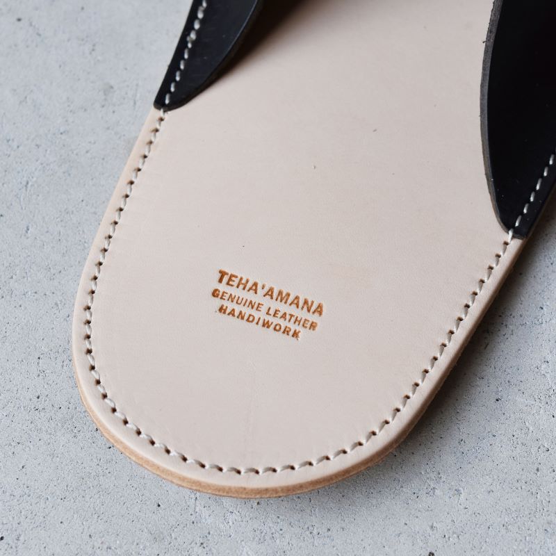 Teha’amana Slipper Smoke L テハマナ スリッパ スモーク Ｌ グレー 革 皮 雑貨 おしゃれ レザー 本革 こだわりの逸品 地域特産品 ギフト 自分用 人気 おすすめ_イメー