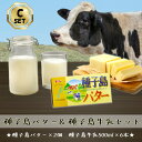 【ふるさと納税】＼高評価★4.8以上／ 種子島3.6 牛乳 3L (500mlx6本) と 種子島 バター 200gx2個 セット C 種子島産 有塩バター 生乳使用 ふるさと納税 バター 種子島 バター ふるさと納税 牛乳 ミルク 乳製品 ふるさと 人気 ランキング