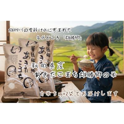 ふるさと納税 湯沢市 令和8年産 あきたこまち 雄勝郷の米 白米5kg×2袋[H4-20014]