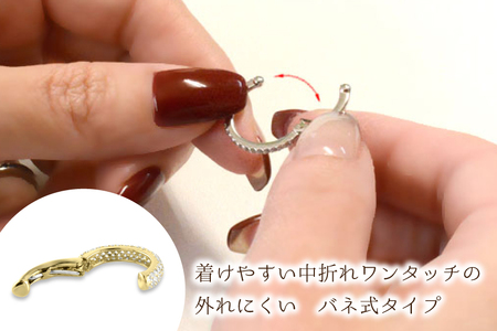 k18 イヤーカフ ダイヤモンド イエローゴールド 片耳タイプ