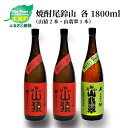 【ふるさと納税】焼酎尾鈴山（山猿2本・山翡翠1本）1800ml 3本セット 本格焼酎 麦焼酎 米焼酎 尾鈴山蒸留所 お湯割り 水割り ソーダ割り ロック ストレート 飲み比べ【宮崎県木城町】