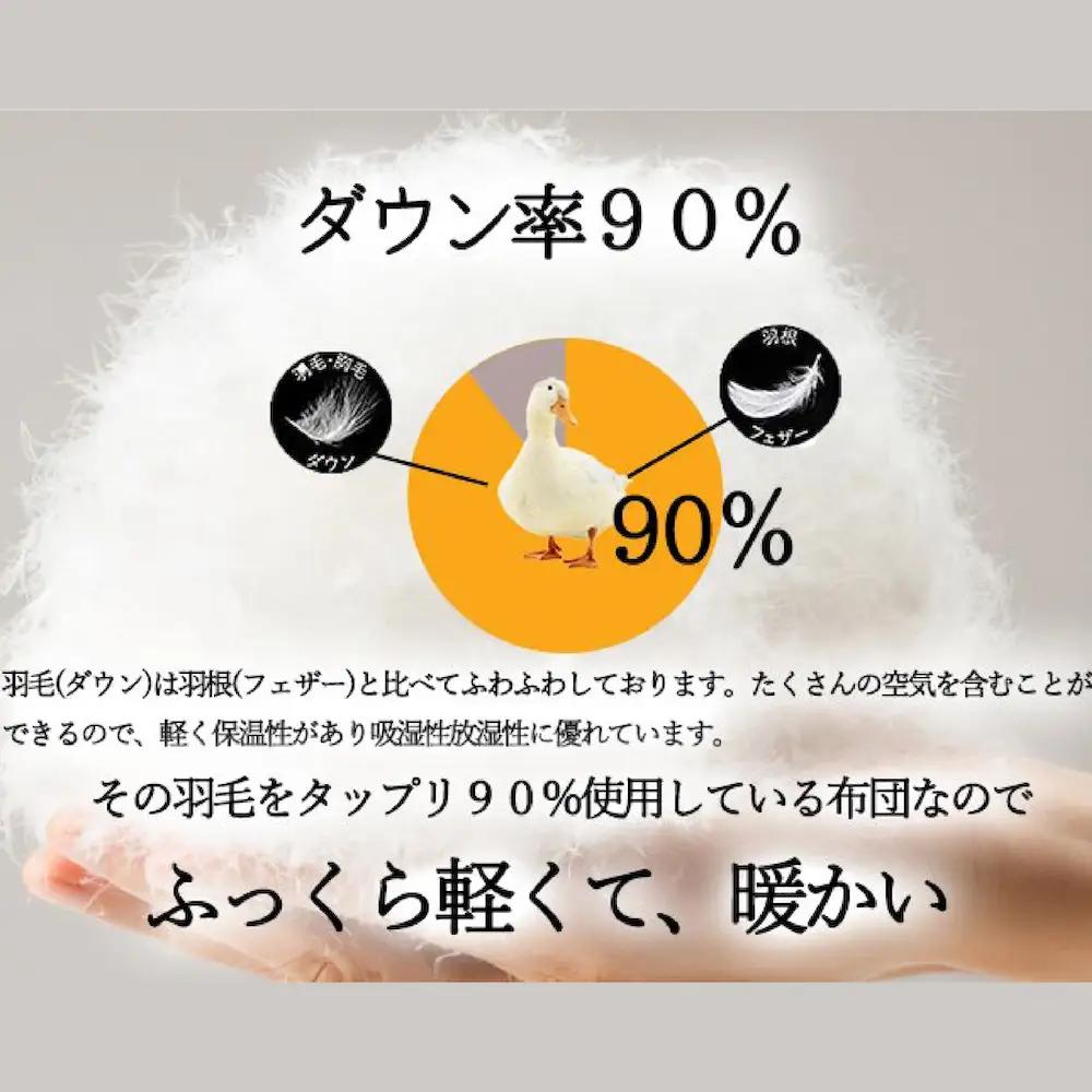 洗える羽毛布団 シングル クリーム 2枚セット 夏用 通年